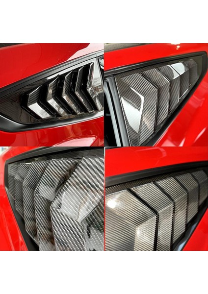 Araba Arka Yan Pencere Panjur Kapağı Ford Mustang S650 Gt 2024 Aksesuarlar Karbon Fiber (Yurt Dışından) indirimleri