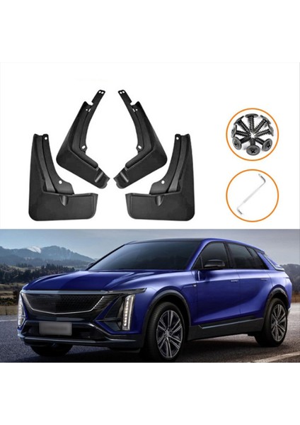 Cadillac Lyriq 2022-2024 Çamurluk Çamur Guard Flep Splash Flaps Mud Flaps Aksesuarları (Yurt Dışından) indirimleri