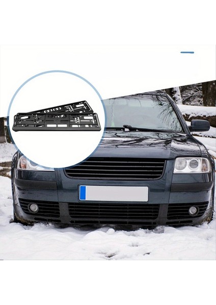 2pcs Plaka Tutucu Siyah Plaka Tutucu Montaj Eu Standart Plaka Çerçevesi Kapak Otomatik Aksesuar (Yurt Dışından) fiyatları