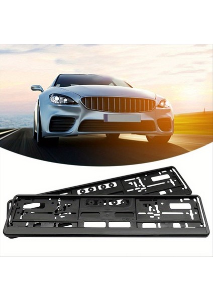 2pcs Plaka Tutucu Siyah Plaka Tutucu Montaj Eu Standart Plaka Çerçevesi Kapak Otomatik Aksesuar (Yurt Dışından) modelleri