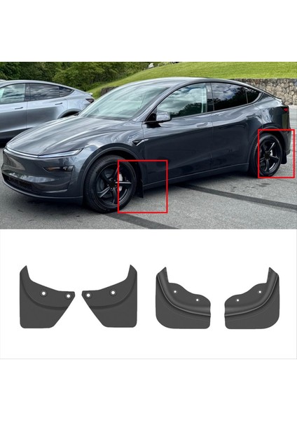 Tesla Için Çamur Fleps Model Y Juniper 2025 Sıçrama Muhafızları Dış Aksesuarlar Sondaj Çamur Koruma Lastik Koruyucusu (Yurt Dışından) modelleri