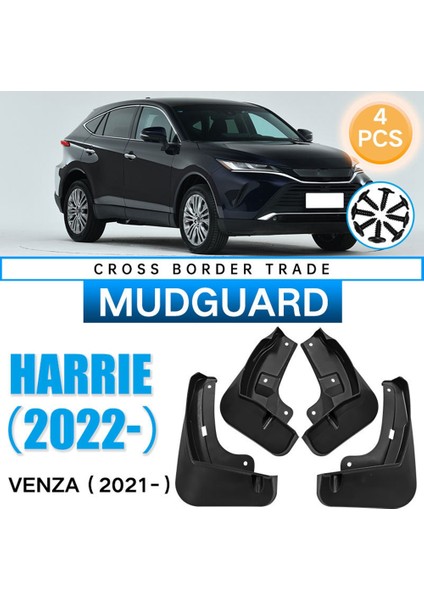 4pcs Toyota Harrier 2022 Venza 2021 2022 Çamurluk Çamurluk Çamur Koruma Flap Splash Flaps Aksesuarları (Yurt Dışından) indirimleri