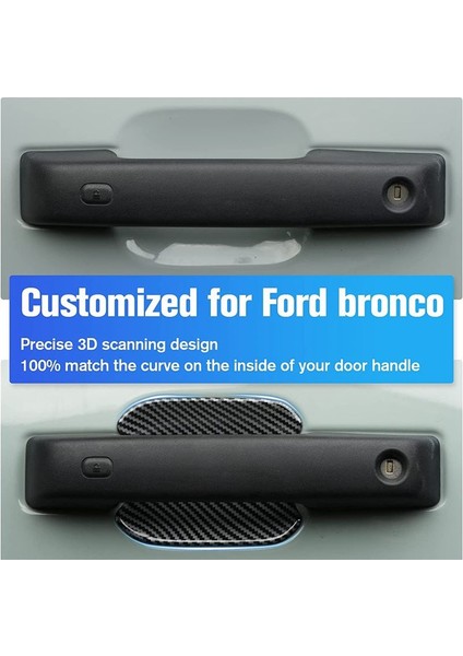 Ford Bronco 2021 2022 2023 Için Araba Dış Kapı Kasesi Kapağı Kaplama Döşeme Koruyucu Aksesuarları (Yurt Dışından) modelleri