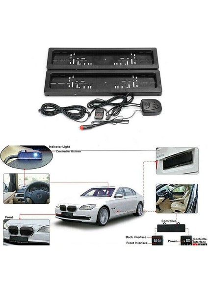 Ab Plaka Plaka Plaka Plaka Deklanşı Araç Numarası Silindir Kapağı Uzaktan Kapak Gizli Deklanşör Çerçevesi 2 Pcs (Yurt Dışından) indirimleri