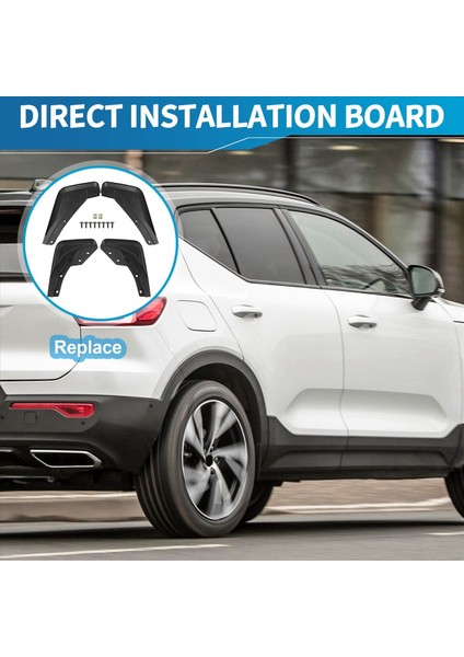Volvo XC40 2018 2019 2020 2021 Çamur Kanatları Ön Arka Sıçrama Korumaları Çamurluk Kiti (Dört Set) (Yurt Dışından) indirimleri