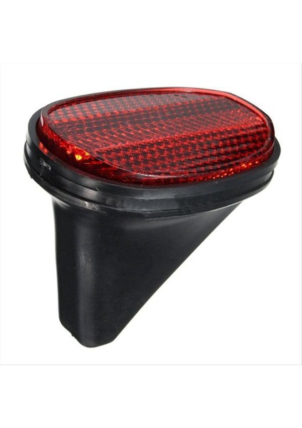 10PCS Bisiklet Arka Reflektör Çamurlu Oval Uyaran Kırmızı Siyah (Yurt Dışından)