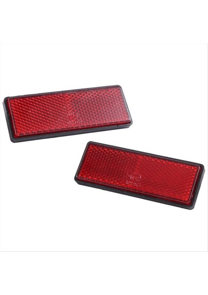 10 Pair Dikdörtgen Kırmızı Yansıtıcılar Motosikletler Için Evrensel Atv Bisikletleri Kir Bisikletleri (Yurt Dışından) modelleri