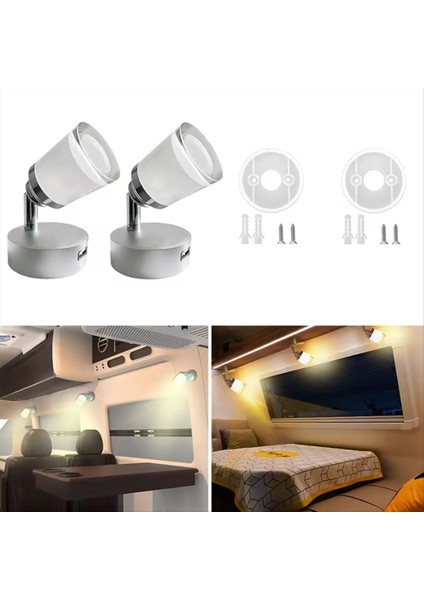 USB LED Rv Okuma Hafif Spot Yatakta Lamba Araba Rv Karavan Iç Duvar Sconce 12-24V 3W Iç Aydınlatma (Yurt Dışından) fiyatları
