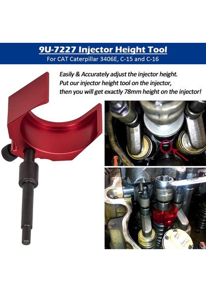 Motor Enjektör Ayarı Gösterge Aracı Dizelleri Motor Enjektör Enjektör Zamanlama Armatürü Tırtıl Cat C-15 C-16 3406E 9U-7227 (Yurt Dışından) modelleri