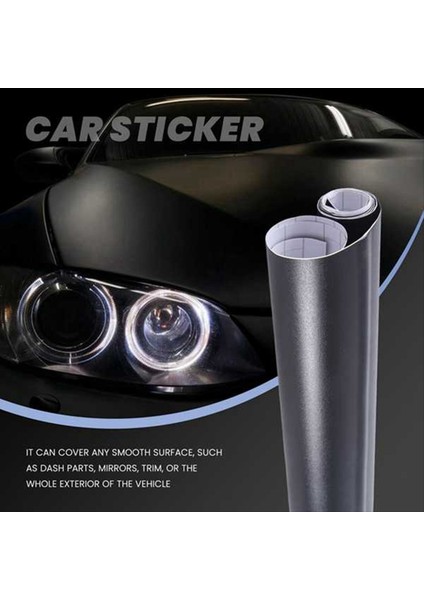 5pcs 12X60 Inç Mat Siyah Vinil Film Sarma Araba Dıy Sticker (Yurt Dışından) indirimleri