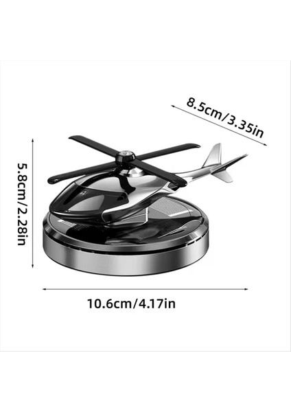 Araba Hava Sınıfı Güneş Helikopter Dekorasyon Alaşım Pervane Dönen Otomatik Aromalı Parfüm Difüzör (Yurt Dışından) fırsatları