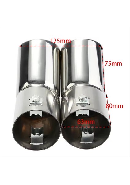 Vw Golf Için 4 Bora Jetta Araç Egzoz Kuyruk Borusu Çift Borular Paslanmaz Çelik Egzoz Kuyruk Basağı Muffler Tips (Yurt Dışından) fırsatları