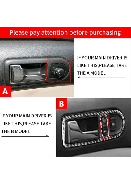 Karbon Fiber Araba Stil Iç Kapı Tutucu Kase Çerçeve Kapak Vw Golf Için Trim 4 Jetta Bora Mk4 R32 Gtı 99-04 Tip B (Yurt Dışından) indirimleri