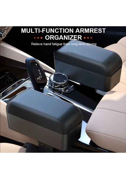 Araç Kol Dayama Kutusu Organizatör Ayarlanabilir Lik Dirsek Dinlenme Pedi Depolama Kutusu Evrensel Iç Kol Dinlenme Koltuğu Organizatör (Yurt Dışından) fırsatları