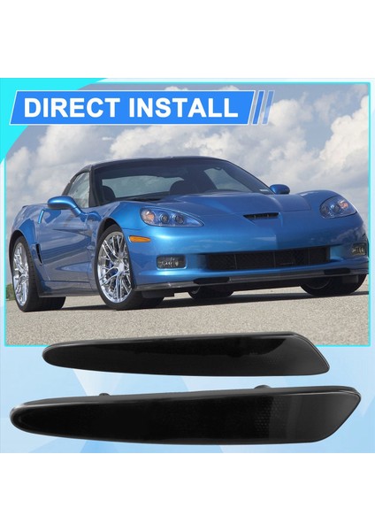 Chevrolet Corvette C6 05-13 Park Gösterge Lambası Muhafazası Için Ampul Olmayan Ön Yan Işaretli Işıklar 10316652 10316651 (Yurt Dışından) fırsatları