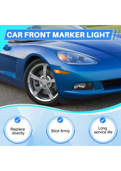 Chevrolet Corvette C6 05-13 Park Gösterge Lambası Muhafazası Için Ampul Olmayan Ön Yan Işaretli Işıklar 10316652 10316651 (Yurt Dışından) indirimleri