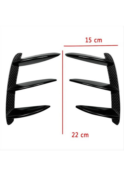 4pcs Araba Arka Tampon Ayırıcı Spoiler Canard Trim Mercedes-Benz W176 A200 A250 A45 Amg Hatchback Sport 2013-2018 (Yurt Dışından)