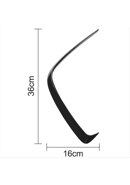 4pcs Araba Arka Tampon Ayırıcı Spoiler Canard Trim Mercedes-Benz W176 A200 A250 A45 Amg Hatchback Sport 2013-2018 (Yurt Dışından) fiyatları