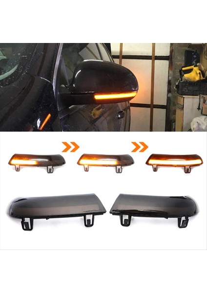 Volkswagen Passat B6 Golf Için Araba Dikiz Aynası Dönüş Sinyali Işığı 5 Gtı Istasyonu Vagonu Jetta Mk5 Artı Eos Sharon (Yurt Dışından) fiyatları