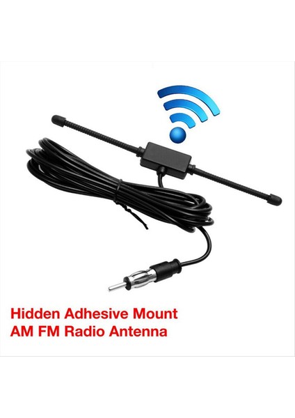 3pcs Siyah Evrensel Araba Tekne Stereo Am Fm Dipol Anten Yapıştırıcı Montaj Cam Anten Radyo Anten (Yurt Dışından) fırsatları