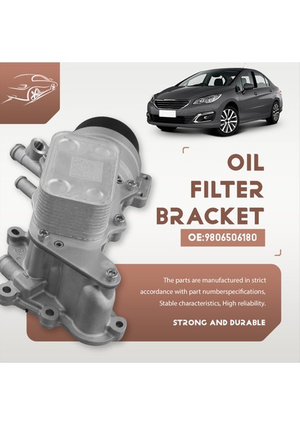 1 6t Yağ Filtre Braketi 9806506180 Citroen C5 C6 C4L Peugeot 3008 4008 5008 408 508 Ds5 Ds6 Fengshen A (Yurt Dışından) fırsatları