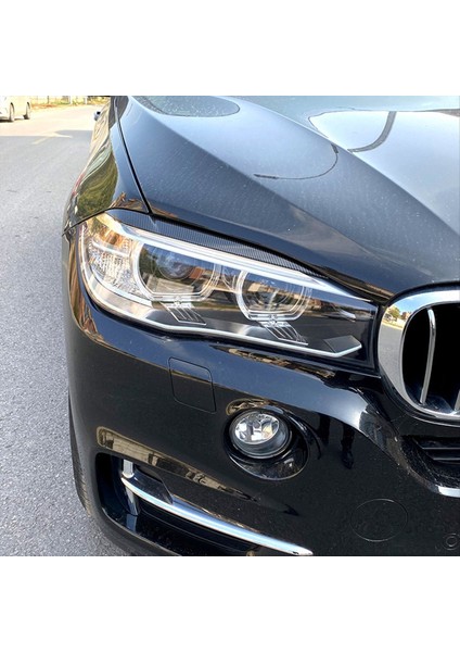Araba Ön Far Kaş Lambası Kaş Kapağı Trim Bmw X5 F15 X6 F16 2014-2018 Otomatik Aksesuarlar Karbon Fiber (Yurt Dışından) modelleri