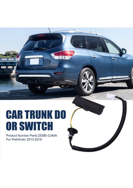 Araba Bagaj Kapısı Anahtarı Tutma Tag Kapağı Anahtarı 25380-3JA0A Nissan Pathfinder 2013-2019 (Yurt Dışından) fırsatları