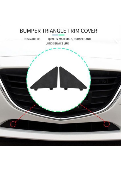Araba Ön Tampon Üçgen Trim Kapak Kapağı Mazda 3 Axela 2014-2016 BHN1-50-101 BHN1-50-102 (Yurt Dışından) modelleri