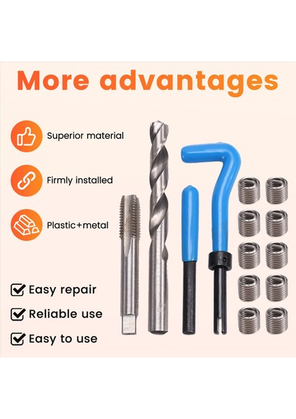 131PC Sae Iplik Onarım Kiti Hss Matkap Helicoil Kit Standardı 1/4inch 5/16INCH 3/8inch 7/16INCH 1/2inch (Yurt Dışından) indirimleri