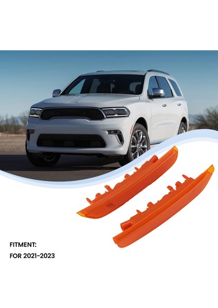 Ön Sol+Sağ Tampon Yan Işaretleyici Işık Lambası Dodge Durango Için Çamurluk Reflektörü 2021-2023 68476819AA 68476818AA (Yurt Dışından) fiyatları