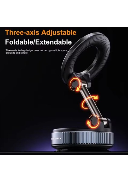 Araba Montaj Elektrikli Vakum Manyetik Tutucu Katlanabilir Güçlü Emme Stand Iphone 12 13 14 15 16 Canlı (Yurt Dışından) fırsatları