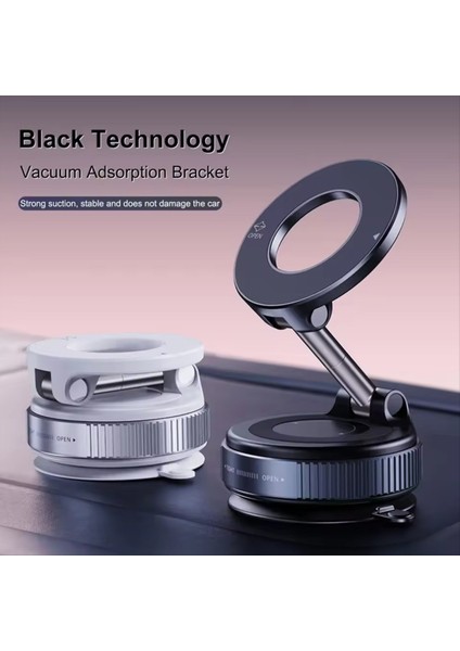 Araba Montaj Elektrikli Vakum Manyetik Tutucu Katlanabilir Güçlü Emme Stand Iphone 12 13 14 15 16 Canlı (Yurt Dışından) indirimleri