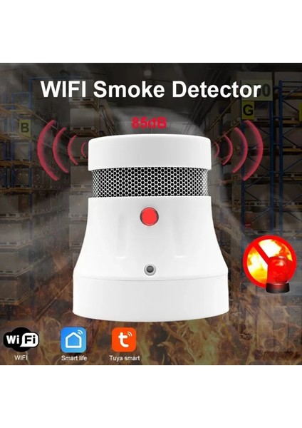 Tuya Akıllı Yaşam Kablosuz Mini Duman Dedektörü Yangın Alarmı Mikro Tip Akıllı Duman Dedektörü Duyarlılık Sensörü Wifi (Yurt Dışından) fırsatları