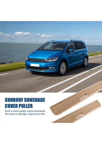 Magotan Için Touran Golf6 Golf4 Sunroof Visor Kapak Tutamak Itme Çekme Plaka Tokası Parmak Basınç Plakası Karanlık Bej (Yurt Dışından) indirimleri