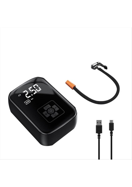 Araç Monte Kablosuz Dijital Ekran Enflasyon Pompası Taşınabilir Kablosuz Hava Pompası Lastik Şişman Güç Bankası Fonksiyonu (Yurt Dışından)