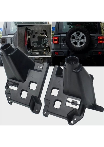 2pcs Arka Arka Lamba Braketi Kuyruk Lambası Tutucusu Jeep Wrangler Jl 2018-2024 Kuyruk Işık Braketleri (Yurt Dışından) fiyatları