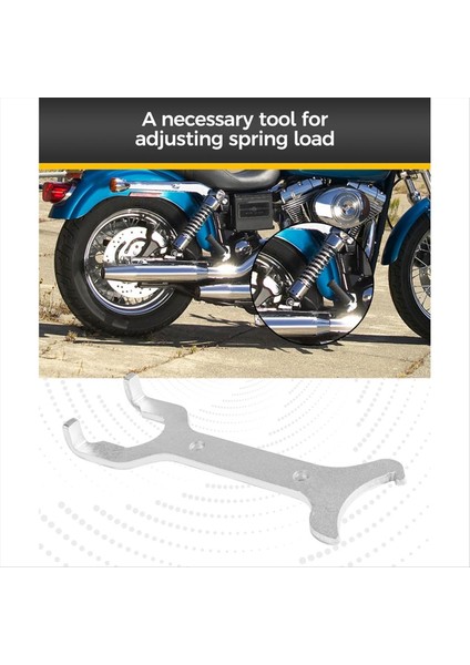 Motosiklet Şok Anahtarı Anahtarı Şok Ayar Aracı Çoğu Modele Mekanik Olarak Ayarlanabilir Arka Şok Emicilerle Uyuyor (Yurt Dışından) modelleri