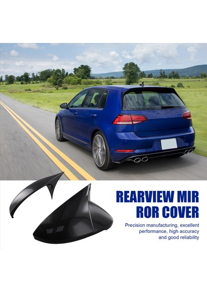 Volkswagen Golf Için Araba Karbon Fiber Renk Yan Ayna Kapakları 7 Mk7 7 5 Gtı Gtd Gte R Touran 2013-2020 (Yurt Dışından) indirimleri