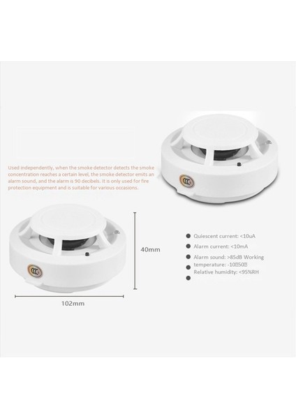 4x Sıcak Duman Yangına Duyarlı Dedektör Bağımsız Duman Dedektörü Ev Yangın Duman Dedektörü (Yurt Dışından) modelleri