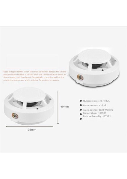 2x Sıcak Duman Yangına Duyarlı Dedektör Bağımsız Duman Dedektörü Ev Yangın Duman Dedektörü (Yurt Dışından) fırsatları
