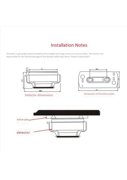 2x Sıcak Duman Yangına Duyarlı Dedektör Bağımsız Duman Dedektörü Ev Yangın Duman Dedektörü (Yurt Dışından) indirimleri