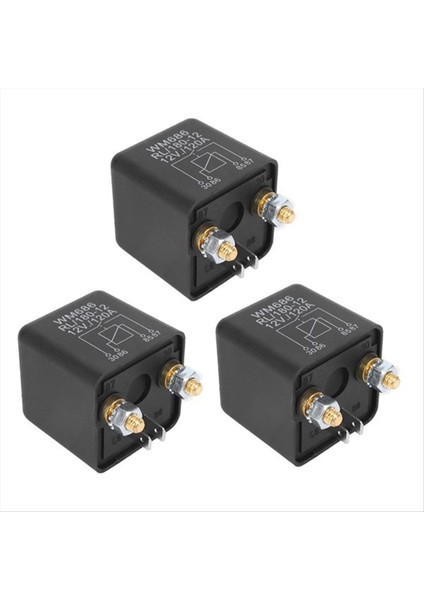 3pcs Dc 12V Röle Pil Izolasyon Röle 12V / 120A Araç Kamyonları Için Tepe Yük (12V / 120A) (Yurt Dışından)