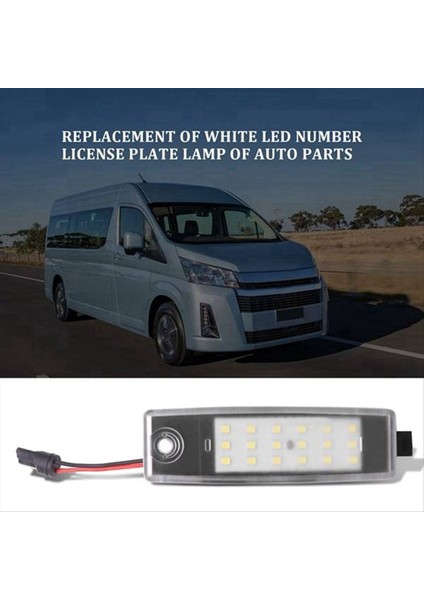 2paır Beyaz LED Numaralı Plaka Toyota Hıace Hıe-Ace H200 2004-2012 Araç Aksesuarları (Yurt Dışından) fiyatları