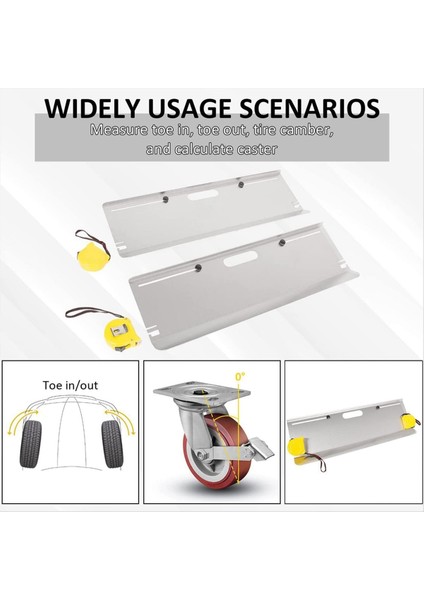 Tekerlek Hizalama Aracı 2 Adet Hizalama Aleti Ayak Parmağı Plakaları Ayak Açısı Ölçüm Aracı Plakası Bant Ölçümleri (Yurt Dışından) indirimleri