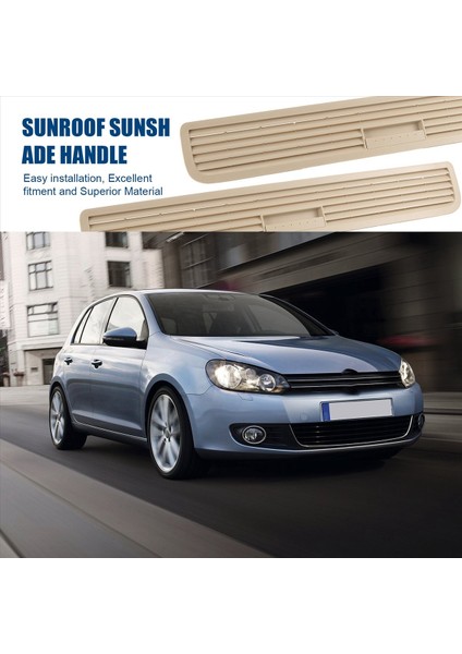 Magotan Için Touran Golf6 Golf4 Sunroof Visor Kapak Tutamak Itme Çekme Plakası Tepe Parmak Basınç Plakası Işık Bej (Yurt Dışından) indirimleri