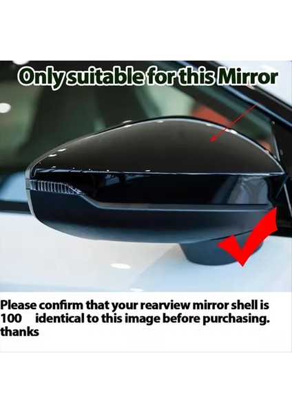 Audi A3 S3 Rs3 8y Rs 3 2021-2024 Lhd Için Şık Karbon Fiber Desen Yan Ayna Kapak Kapakları (Yurt Dışından) fırsatları