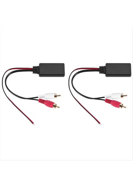 2pcs Araba Evrensel Kablosuz Bluetooth Modülü Müzik Adaptörü Rca Aux Ses Kablosu (Yurt Dışından)