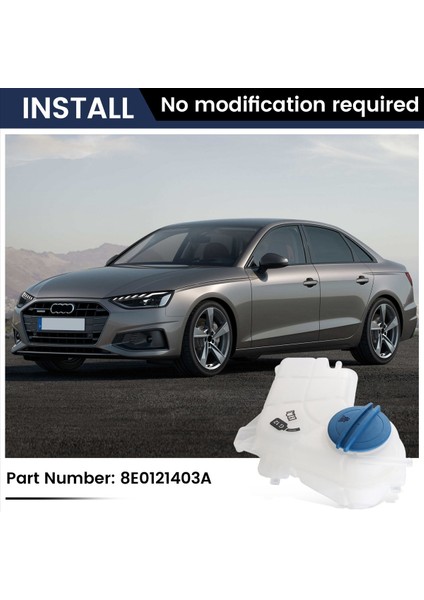 Soğutucu Rezervuar Taşma Tankı 8E0121403A Audi A4 &amp A4 Quattro Soğutucu Taşma Genişleme Şişesi (Yurt Dışından) indirimleri