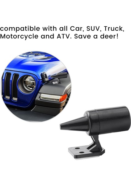 6 Adet Araç Için Geyik Uyarısı Geyik Çarpışmalarından Kaçınır Araba Geyiği Uyarı Siyah Ultrasonik Vahşi Yaşam Uyarısı Otomatik Motosiklet Kamyonu Suv ve Atv (Yurt Dışından) modelleri
