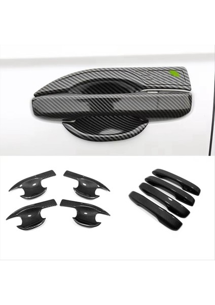 Araba Siyah Yan Kapı Kolu Dekoratif Kapı Kasesi Kabuk Sticker Honda Cr-V Crv 2023 2024 (Yurt Dışından) modelleri